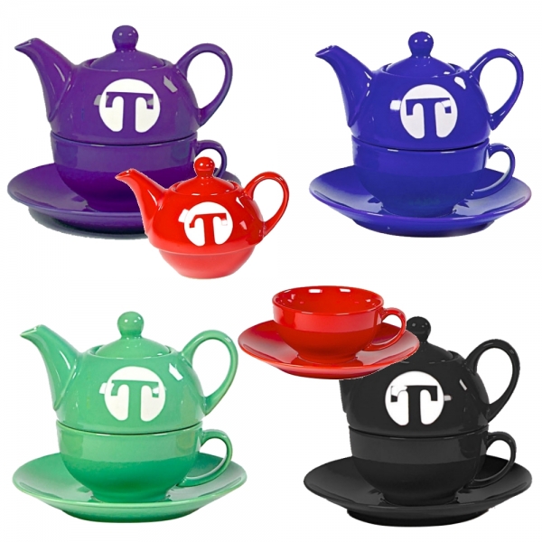 Tea for one Service Teekanne mit passender Teetasse