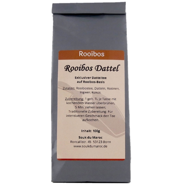 Rooibos Tee mit Dattel natur belassen