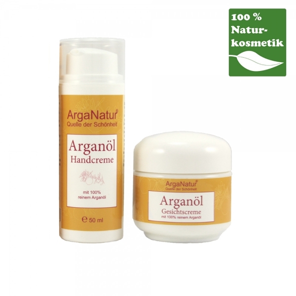 ArgaNatur Set mit Handcreme und Gesichtscreme