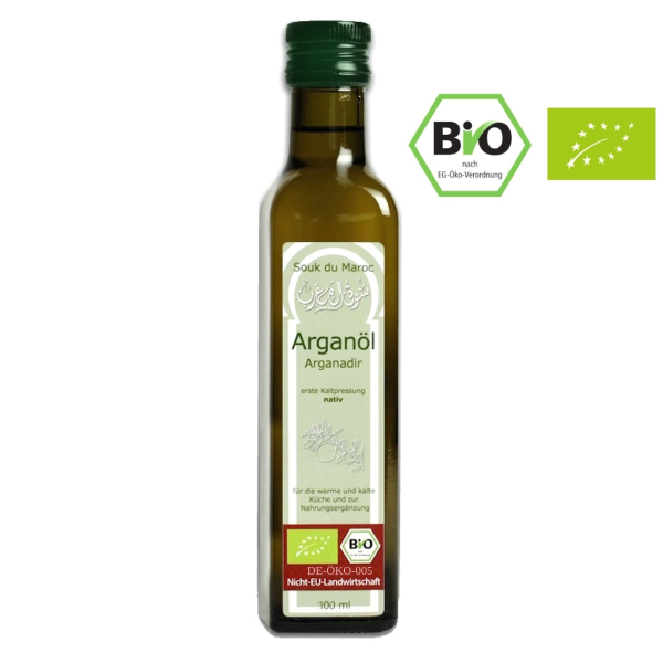 Bio Arganöl , kaltgepresstes Speiseöl aus Marokko, 100 ml