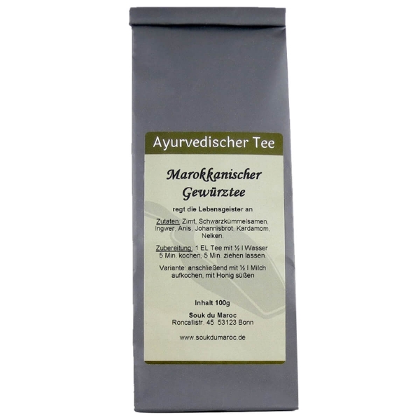 Der Marokko Gewürztee ayurvedische Vata Mischung